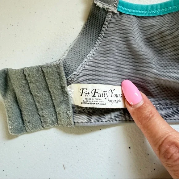 Fit Fully Yours Pauline Underwire Sports Bra High Impact Workout size 32F 32ddd - Picture 7 of 7